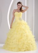 Light Yellow Quinceanera Dresses