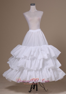 White Tulle Ball Gown Floor-length Petticoat