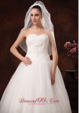 Cheap Drop Tulle Bridal Veils For Wedding