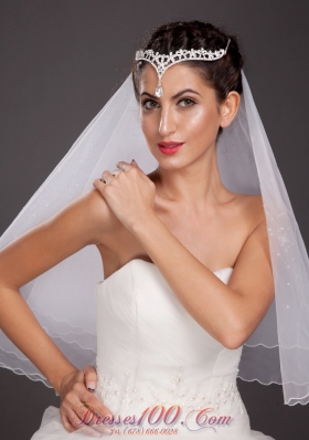 Exclusive Alloy Tiara With A Hanging Beading Decorates