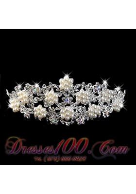 Exclusive Imitation Pear With Alloy Wedding Tiara