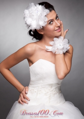 Organza Headpieces Hand Made Flowers Wedding Wrist Corsage