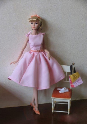 New Fashion Princess Pink Dress Gown for Barbie Doll
