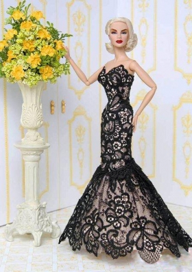 Beautiful Lace Mermaid Party Clothes Fashion Dress for Barbie Doll