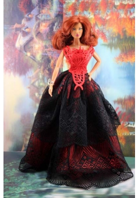 Exquisite Handmade Barbie Party Dress For Barbie Doll