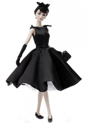 Fashion Handmade Black Barbie Party Dress For Barbie Doll