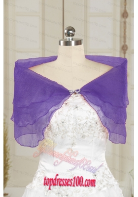 2015 New Style Beading Lavender Shawls for Party