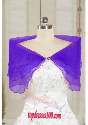 New Style Beading Purple Shawls for 2015