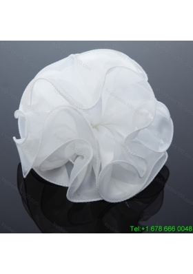 2014 Simple Organza White Summer Fascinators