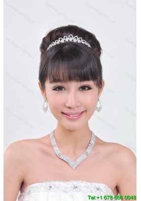 Elegant Alloy With Rhinestone Ladies wedding Jewelry Sets