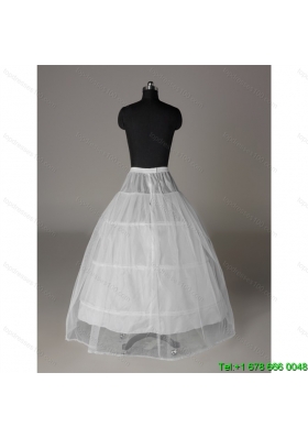 Modest Organza Ball Gown Floor length White Petticoat