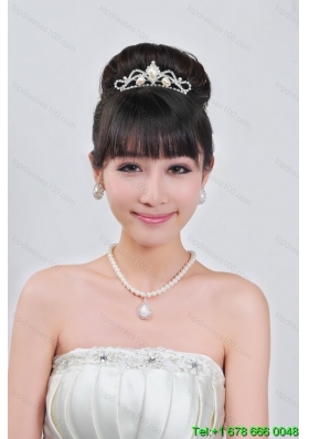 Gorgeous Alloy With Rhinestone Ladies  Necklace and Tiara