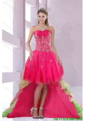 New Custom Made Sweetheart High Low Junior Prom Dress for 2015
