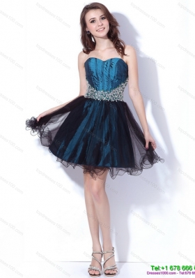 Multi Color Sweetheart Sequined and Ruffled Prom Dresses for 2015