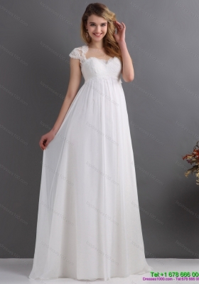 2015 Inexpensive Sweetheart Beach Wedding Dress with Floor length