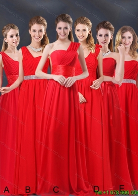 Top Seller Ruching Empire 2015 Feminine Dama Dresses