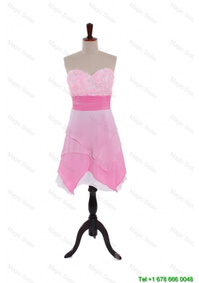 2016 Spring Designer Sweetheart Prom Dresses with Hand Made Flowers