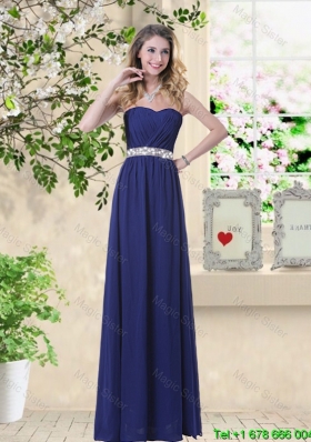 Pretty Ruched and Sequined Dama Dresses with Sweetheart
