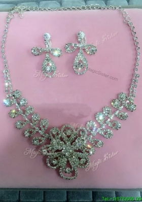 Gorgeous Ladies Jewelry Set with Rhinestone and Alloy