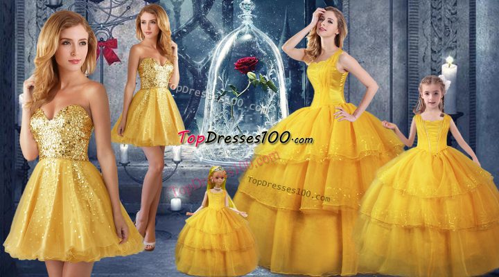 Low Price Sleeveless Lace Up Floor Length Ruffled Layers Sweet 16 Quinceanera Dress