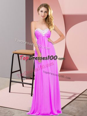 Deluxe Sleeveless Ruching Lace Up Teens Party Dress