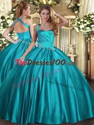 Fantastic Sleeveless Lace Up Floor Length Ruching 15th Birthday Dress