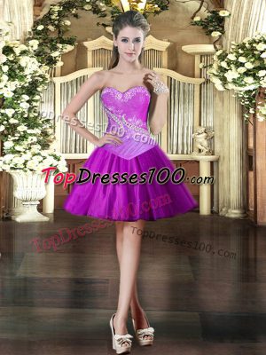 New Arrival Sleeveless Beading Lace Up Dress for Prom