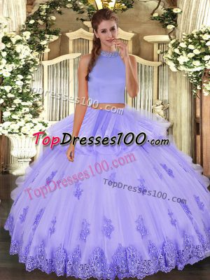 Fine Sleeveless Beading and Appliques and Ruffles Backless Quinceanera Dress