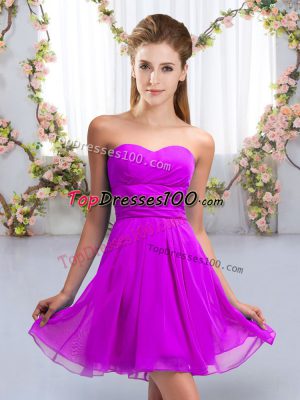 Dazzling Sleeveless Ruching Lace Up Court Dresses for Sweet 16