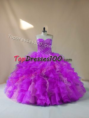 Customized Ball Gowns Sweet 16 Dress Multi-color Sweetheart Sleeveless Lace Up