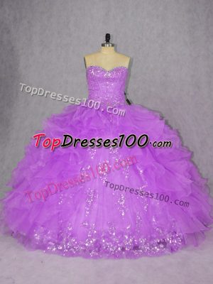 Amazing Organza Sleeveless Floor Length Quinceanera Dresses and Appliques and Ruffles