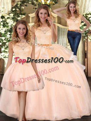Enchanting Sleeveless Lace Zipper Sweet 16 Quinceanera Dress