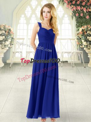 Top Selling Sleeveless Ruching Zipper Evening Dress