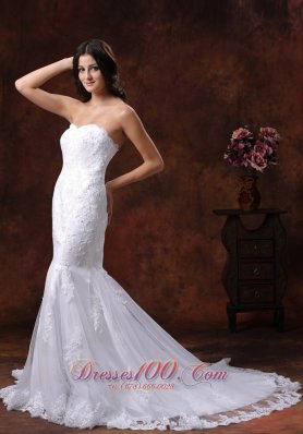 Mermaid Lace Over Decorate Shirt Wedding Dress In Gilbert Arizona  - Top Selling