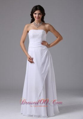 Strapless Custom Made In Cathedral City California For Cheap Wedding Dress