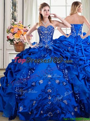 Three Piece Halter Top Sleeveless Tulle With Train Court Train Lace Up Quinceanera Gowns in Red for with Beading