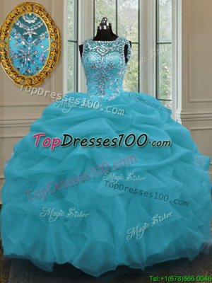 Fuchsia Sleeveless Ruffles Floor Length Sweet 16 Dresses