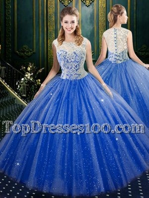 Multi-color Ball Gowns Embroidery and Ruffles Quinceanera Gown Lace Up Fabric With Rolling Flowers Sleeveless With Train