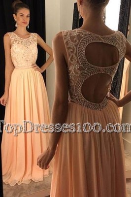 Cute Mermaid Long Sleeves Zipper Floor Length Beading and Lace Prom Party Dress