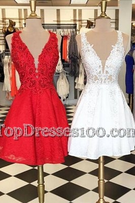 Extravagant Champagne Ball Gowns Tulle High-neck Cap Sleeves Appliques Tea Length Zipper Cocktail Dresses