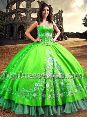 Spectacular Off the Shoulder Sleeveless Lace and Embroidery Floor Length Sweet 16 Quinceanera Dress