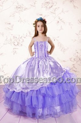 Extravagant Ruffled Ball Gowns Casual Dresses Yellow Green Straps Organza Sleeveless Floor Length Lace Up