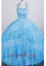 Exclusive Little Girl Pageant Dress A-line Halter top neck Floor-length  Pageant Dresses