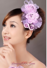 Formal Taffeta and Tulle Hand Made Flowers Women’ s Fascinators For Party