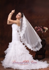 Lace Applique Tulle Graceful Wedding Veils