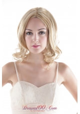 Short High Quality Synthetic Blonde Curly Hair Wig