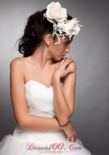 Pretty Headpieces Taffeta Hand Made Flowers