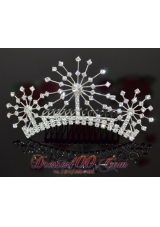 Simple Alloy With Rhinestone Tiara