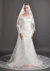 Perfect Embroidery Tulle Wedding Veils