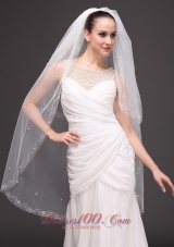 Two-tier Fingertip Wedding Bridal Veil For Wedding
